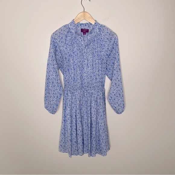 J.Crew Ruffle-collar mini dress in Liberty fabric wedding floral pockets - Picture 5 of 15